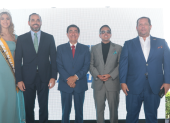 Valeria Palma, Pedro Pablo Duart, el alcalde Wilson Cañizares, Daniel Molina y Jaime Franco.