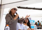La ministra de Gobierno, Zaida Rovira, en un evento público.