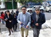 Andrés Quishpe, dirigente de la UNE, anunció la acción este 29 de agosto de 2025.