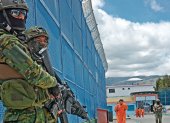 Seguridad. Los militares y policías forman parte de los perímetros de control externo de las cárceles del país.