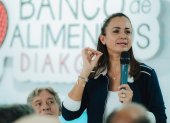Marcela Aguiñaga inauguró comedor provincial en Durán y habló sobre inseguridad.