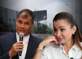 Rafael Correa se refirió al accionar de Marcela Aguiñaga sobre el paso elevado de Ceibos.