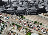 El Municipio de Guayaquil construye dos pasos a desnivel en la avenida Juan Tanca Marengo, con lo que asegura se resolverá la congestión vehicular.