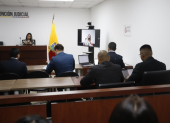 Audiencia caso Fernando Villavicencio en el complejo judicial norte de Quito.