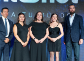 Roberto Falconí, Katherin Miño Sánchez, Evangelina Gómez-Durañona, Cristina Vela y Juan Marino.