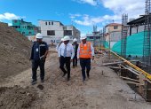 Fabián Iza recorrió este 11 de septiembre de 2025 los avances de las obras en el cantón.