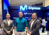 Juan Francisco Flores (Vicepresidente Movistar Empresas), Engel Fonseca (experto en transformación digital, neurociencia aplicada a los negocios y estrategias Moonshot) y Carlos Maya (Gerente de Negocio Digital en Movistar Empresas)