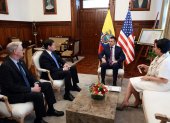 El presidente Daniel Noboa se reunió con el secretario e Estado de Estados Unidos el pasado 4 de septiembre de 2025.