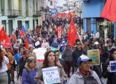 El 16 de septiembre hubo marchas en Cuenca en contra el extractivismo y el presidente Daniel Noboa.