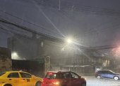 El granizo cubrió varias calles de Quito este 21 de septiembre de 2025.