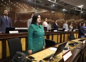 La asambleísta Lucía Pozo mocionó apoyar la convocatoria a una Asamblea Constituyente, pero no obtuvo los votos necesarios.