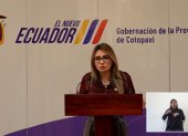 El lunes 22 de septiembre, Carolina Jaramillo, vocera presidencial, conversó con la prensa sobre el accionar del Ejecutivo en marco de la iniciativa de convocar a los ecuatorianos a las urnas.