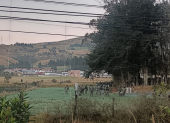 Militares y policías se enfrentaron a manifestantes en Imbabura durante el paro nacional del 22 de septiembre.