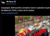 Supuesta balacera fue desmentida por la Policía en X.
