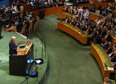 Donald Trump, en la sede de las Naciones Unidas en Nueva York, el 23 de septiembre de 2025.