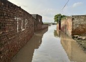 Imagen de las inundaciones en la localidad Chand Singh Wala en Pakistán, a principios de septiembre.