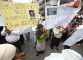 Imbabura. Familiares de manifestantes detenidos exigieron su libertad, mientras Daniel Noboa cumplía agenda en Otavalo.