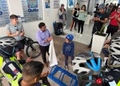 Medida. La inauguración del estacionamiento de bicicletas se realizó en el contexto de la Semana de la Movilidad,