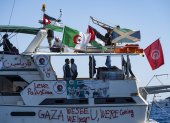 Embarcación de la Global Sumud Flotilla
