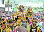 Personaje. La Mama Negra es la figura emblemática del desfile.