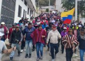 En Chimborazo, Marlon Vargas anunció que el paro de la Conaie se tomará Quito, si el Gobierno no acoge las demandas de los pueblos indígenas.