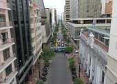 La ATM anunció el cierre en la avenida 9 de Octubre, centro de Guayaquil.