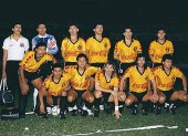 La plantilla de Barcelona que jugó por primera vez una final de Copa Libertadores en 1990.