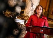 Fotografía de archivo de la destituida presidenta de Perú, Dina Boluarte.