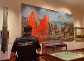 Así quedó la pintura del Museo Naval