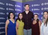 Karen Loyola, Lorena Centeno, Sebastián Muller, Valentina Ernst y Daniela Jaramillo.