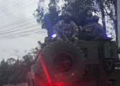 El convoy de ayuda humanitaria llegó a Imbabura en medio de tensiones.