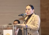 La presidenta del Consejo Nacional Electoral, Diana Atamaint.