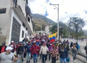 El presidente de la Conaie, Marlon Vargas, lidera las movilizaciones en el país.