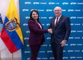 El presidente del Banco Interamericano de Desarrollo (BID), Ilan Goldfajn, se reunió con la ministra de Economía y Finanzas de Ecuador, Sariha Moya.