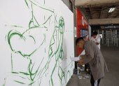 Un trabajo detallista fue el que llevaron a cabo los artistas en los 14 murales pintados en Casa Blanca.