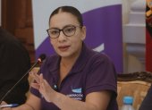 Zaida Rovira, ministra de Gobierno, defendió la actuación del Ejecutivo frente al paro en Imbabura