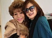 Paulina Tamayo con Hilda Murillo.