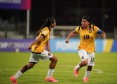 Mary Guerra (10) la volante ofensiva de Ecuador en el Mundial sub 17 que provocó el primer gol.