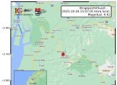 Sismo de magnitud 4.4 se sintió en Cuenca y Azogues, según el Instituto Geofísico.