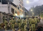 Militares y policías fueron movilizados a las provincias de la Sierra por el paro nacional.