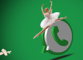 El truco del “modo bailarina clásica” transforma la apariencia de WhatsApp mediante un ícono personalizado y un fondo de chat temático.