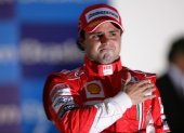 Felipe Massa, ex piloto de Formula 1 de Ferrari en el año 2008.