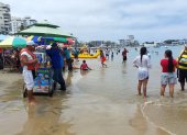 Copada lució la playa de Salinas, en la provincia de Santa Elena.