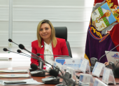 Mónica Loza Torres, prefecta de Chimborazo subrogante, denunció ante el TCE a la ministra de Trabajo.
