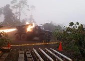 Se utilizó un sistema múltiple de cohetes para bombardear la minería ilegal en Azuay.