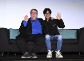 Guillermo del Toro y Hideo Kojima en la premiere de Frankenstein en Tokyo.
