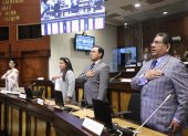 El Pleno de la Asamblea se reunió el 7 de noviembre de 2025 para conocer la licencia solicitada por Daniel Noboa.