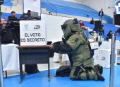 En el simulacro nacional realizado por el CNE también se puso en práctica el protocolo ante amenaza de explosivos.