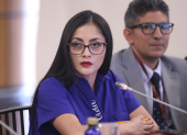 Viviana Veloz, asambleísta de la Revolución Ciudadana, dijo que no es tiempo para hablar de candidatos a la Constituyente.