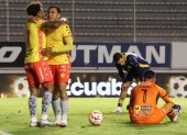 Aucas puso la goleada de la quinta fecha a imponerse 8-0 al Delfín.